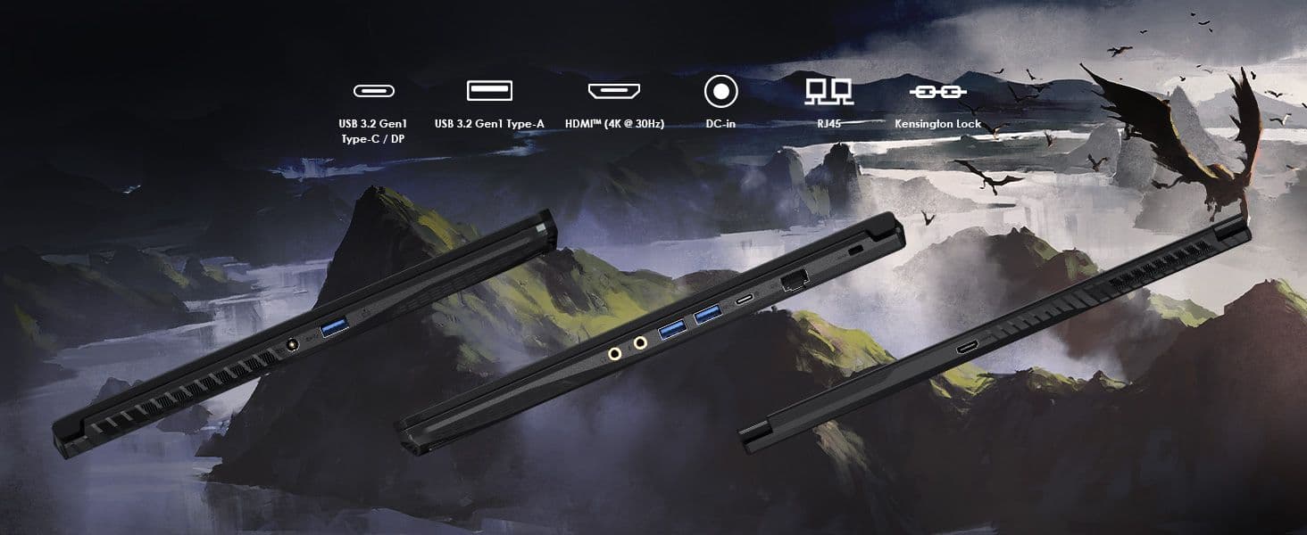 msi - laptop ports